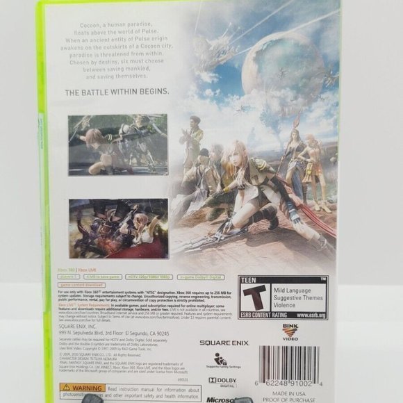 Final Fantasy XIII Platinum Hits - Xbox‎ 360 - Picture 3 of 3